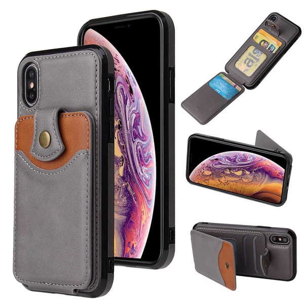 Stilrent Praktiskt Skal med Kortfack - iPhone XR