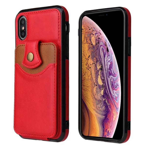 iPhone XR - Skyddsskal med Korthållare