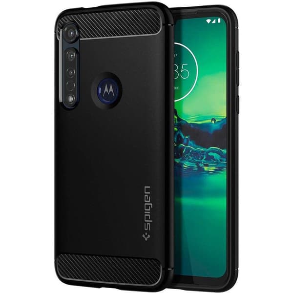Spigen Motorola Moto G8 Plus Cover Rugged Armor Mate Black