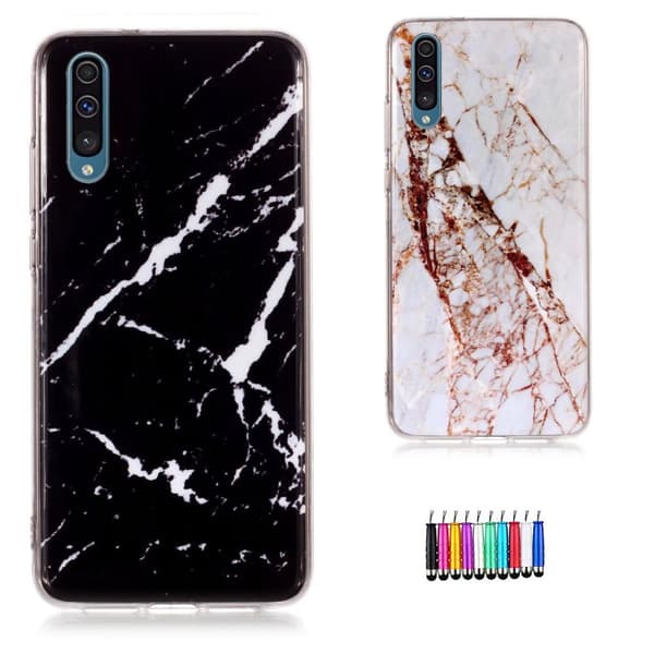 Protect your Galaxy A50 with Marble Case White