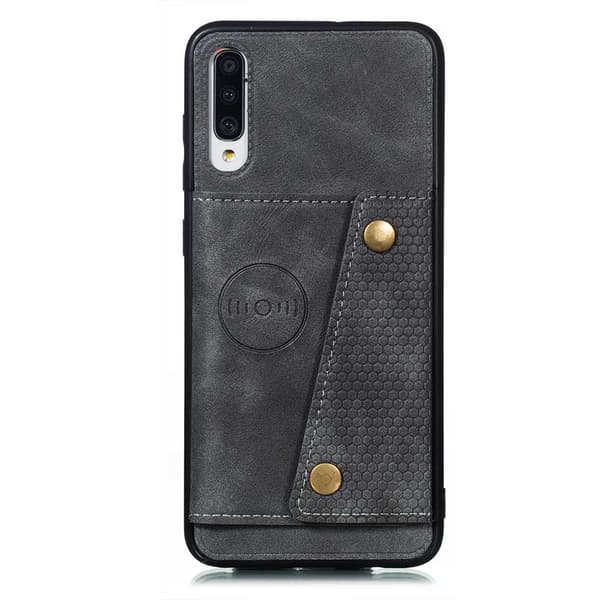 Kraftfullt Retro Skal med Korthållare - Samsung Galaxy A70