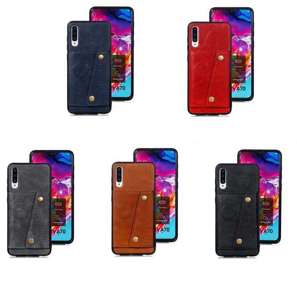 Samsung Galaxy A70 - Skyddsskal med Korthållare