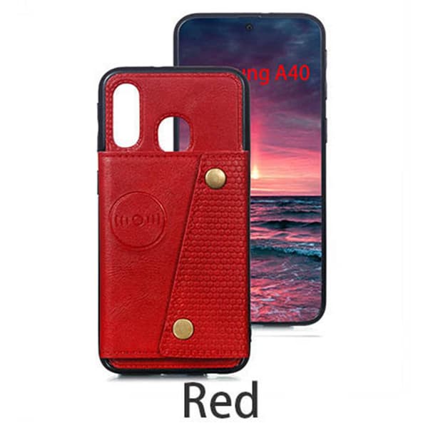 Effektfullt Skal med Korthållare - Samsung Galaxy A40