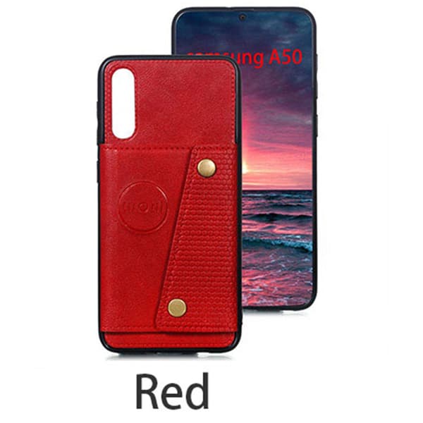 Samsung Galaxy A50 - Robust Stilsäkert Skal med Korthållare