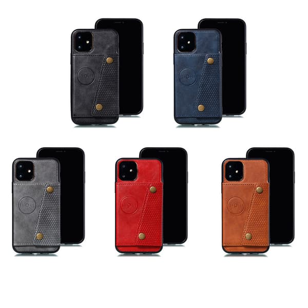 iPhone 11 - Stilrent Skal med Kortfack