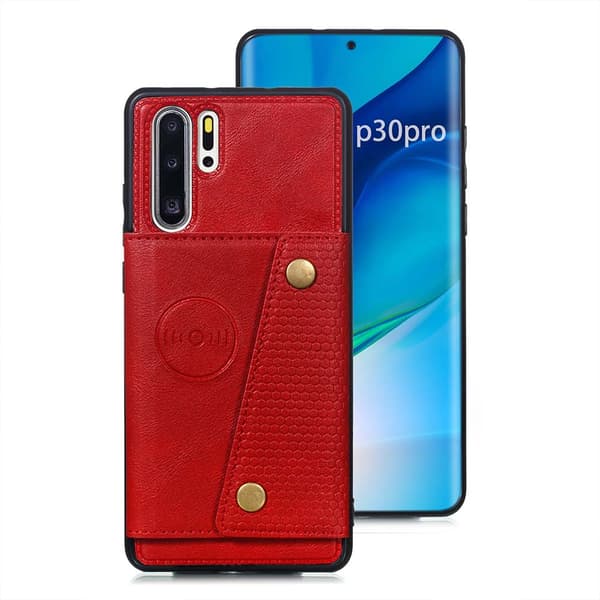 Huawei P30 Pro - Effektfullt Retro Skal med Kortfack