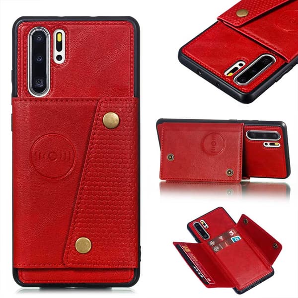 Huawei P30 Pro - Effektfullt Retro Skal med Kortfack