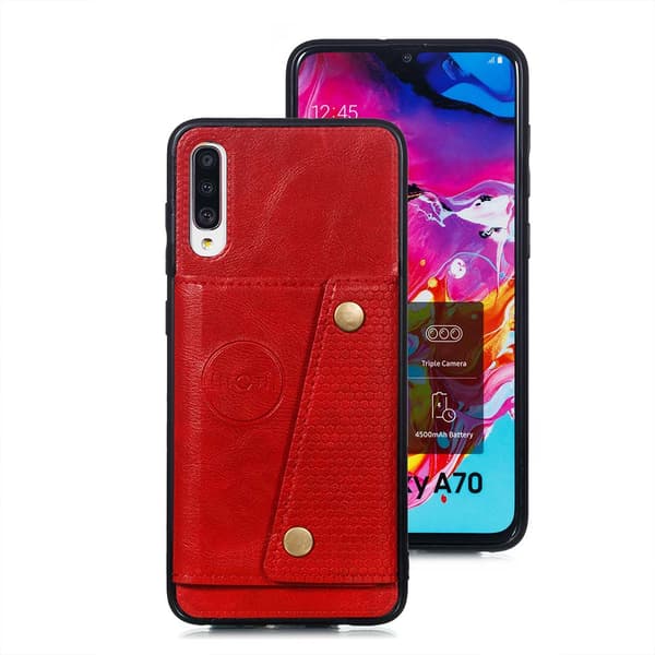 Samsung Galaxy A70 - Genomtänkt Skal med Kortfack