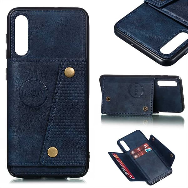 Professionellt Retro Skal med Kortfack - Samsung Galaxy A50