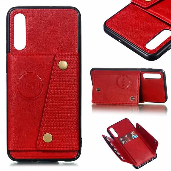 Professionellt Retro Skal med Kortfack - Samsung Galaxy A50