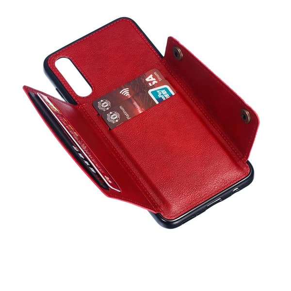 Professionellt Retro Skal med Kortfack - Samsung Galaxy A50