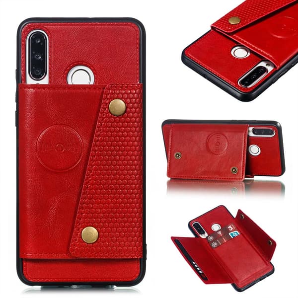 Huawei P30 Lite - Praktiskt Retro Skal med Kortfack