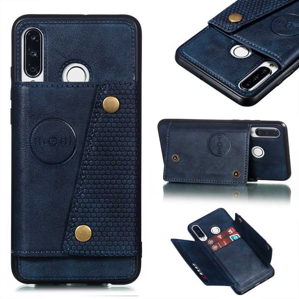 Huawei P30 Lite - Genomtänkt Skal med Kortfack