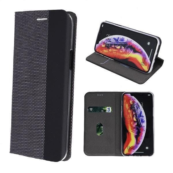 Xiaomi Redmi Note 7 - Smart Senso Mobilplånbok - Grå/Svart