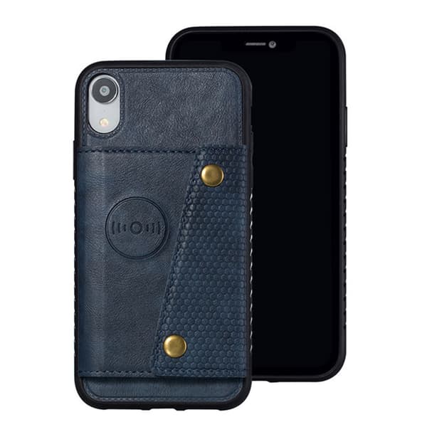 Genomtänkt Stöttålig Skal med Korthållare - iPhone XR