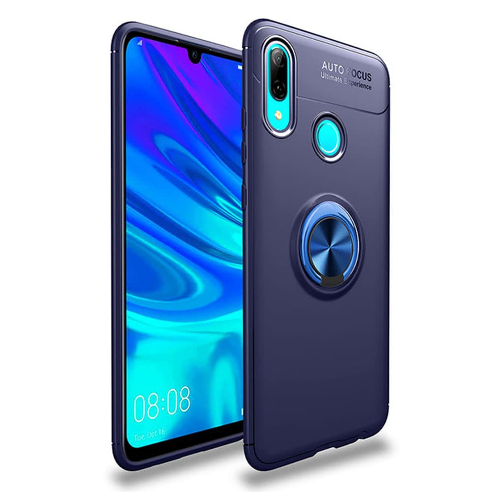 Elegant Skyddsskal med Ringhållare - Huawei P Smart 2019