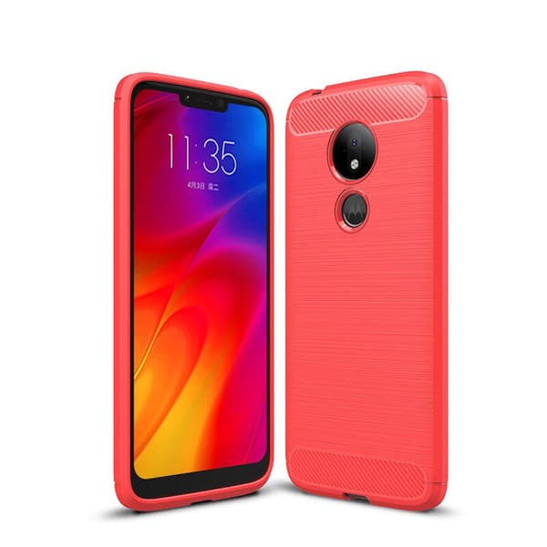 Stöttåligt Armor Carbon TPU-skal Moto G7 Play
