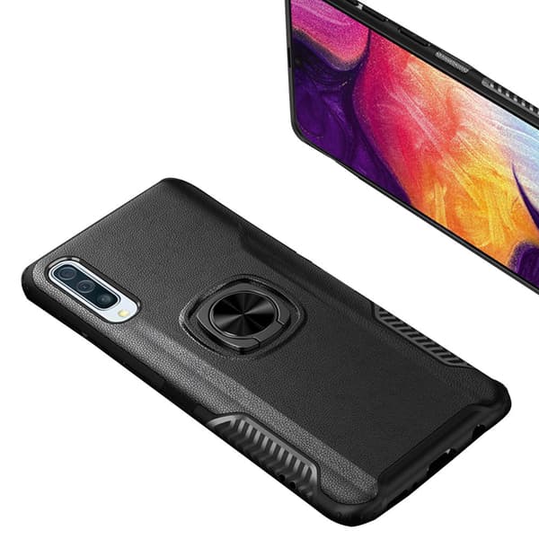 Samsung Galaxy A70 - Skyddande Skal med Ringhållare