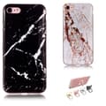 Miniatyrbillede 1 af 10: iPhone 7/8/SE (2020 & 2022) - Case Protection Marble + Ring