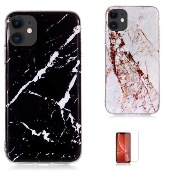 iPhone 11 - Skal / Skydd / Marmor White