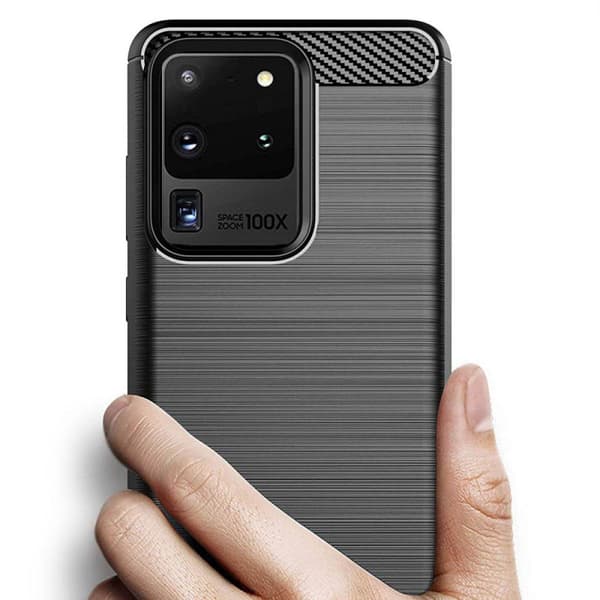 Harjattu TPU kuori Samsung Galaxy S20 Ultra (SM-G988F)
