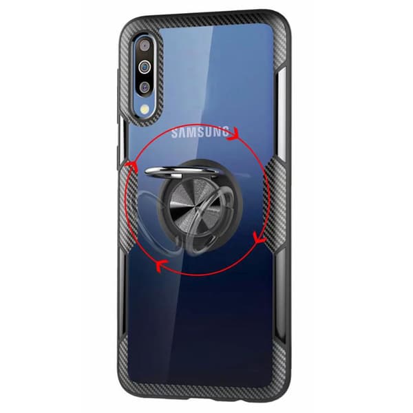 Professionellt Stöttåligt Skal Ringhållare - Samsung Galaxy A70