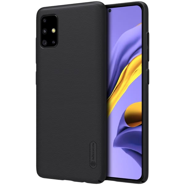 NILLKIN Super Frostet Hårdt Plastiketui Samsung Galaxy A51 - Sort