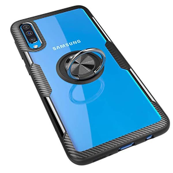 Samsung Galaxy A70 - Skal med Ringhållare (Leman)