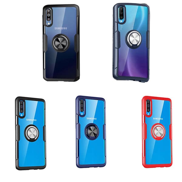 Samsung Galaxy A70 - Skal med Ringhållare (Leman)