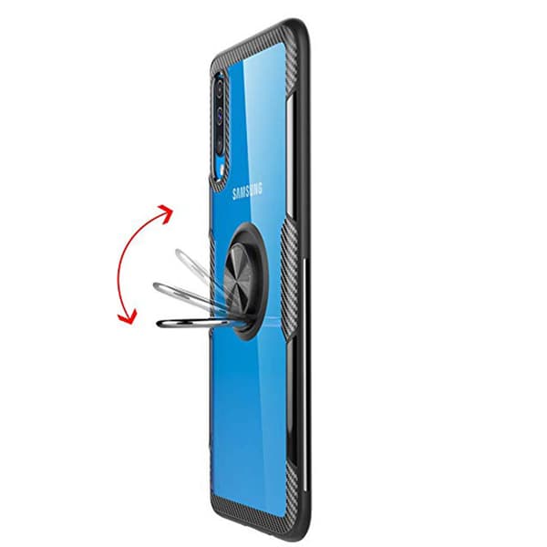 Samsung Galaxy A70 - Skal med Ringhållare (Leman)