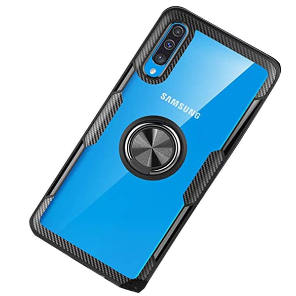 Samsung Galaxy A70 - Skal med Ringhållare (Leman)