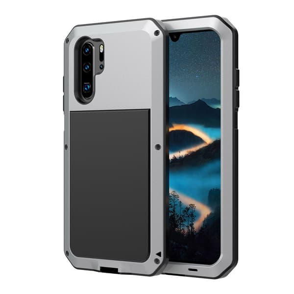 Huawei P30 Pro - Robust Aluminium Skyddsskal Silver