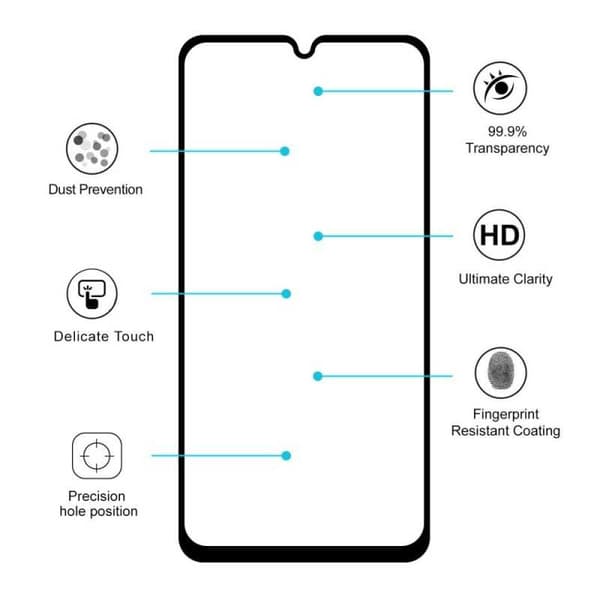 2-PACK Motorola Moto G8 Plus Hærdet glas 0,26 mm 9H Fullframe