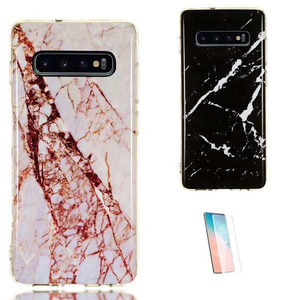 Style your S10 with Marble - Protect it! White
