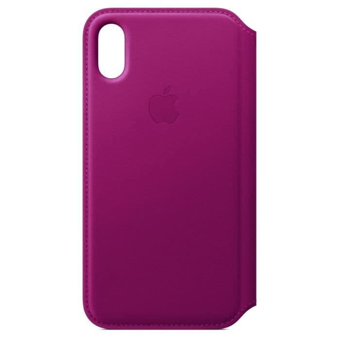 iPhone X Læderfolie - Berry