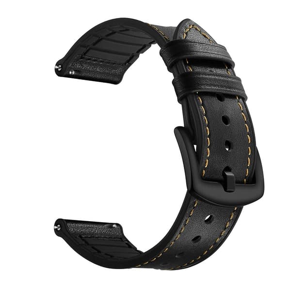 Huawei Watch GT2 42mm Leather Coated Silicone Smart Watch Strap