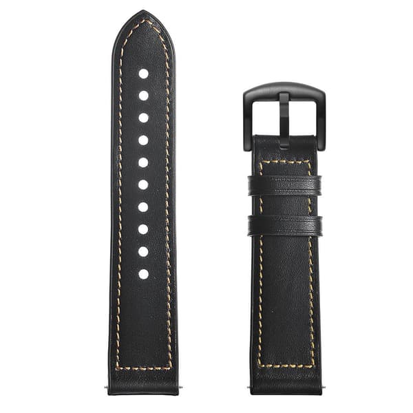 Huawei Watch GT2 42mm Leather Coated Silicone Smart Watch Strap