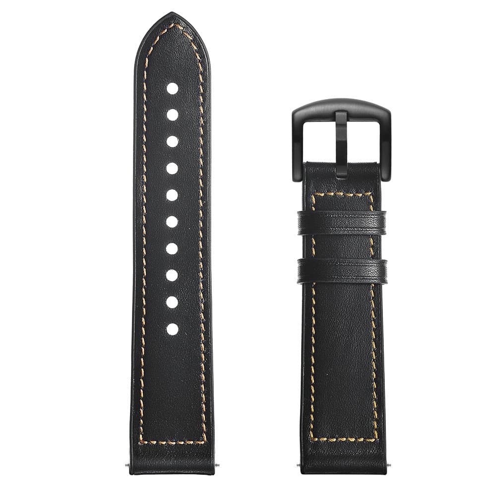 Huawei Watch GT2 46mm Leather Coated Silicone Smart Watch Strap