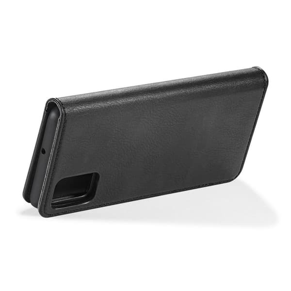 DG.MING Samsung Galaxy A71 Split Läder Plånboksfodral - Svart