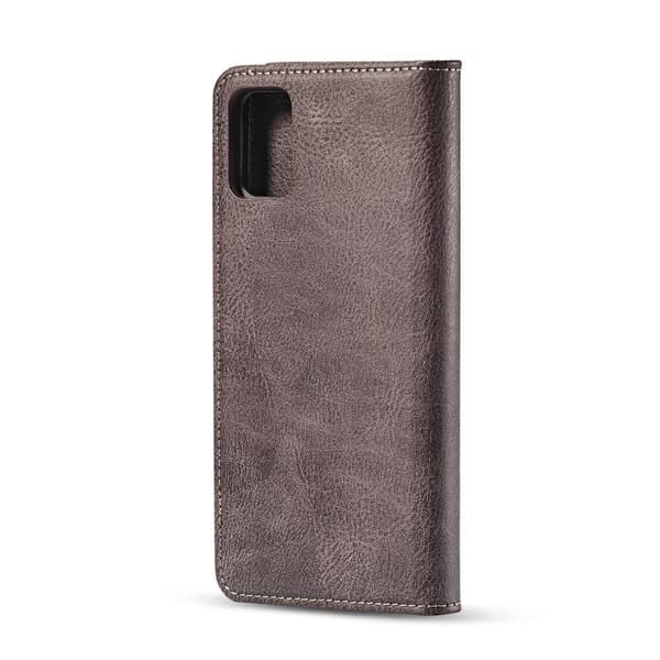 DG.MING Samsung Galaxy A71 Split Läder Plånboksfodral - Grå