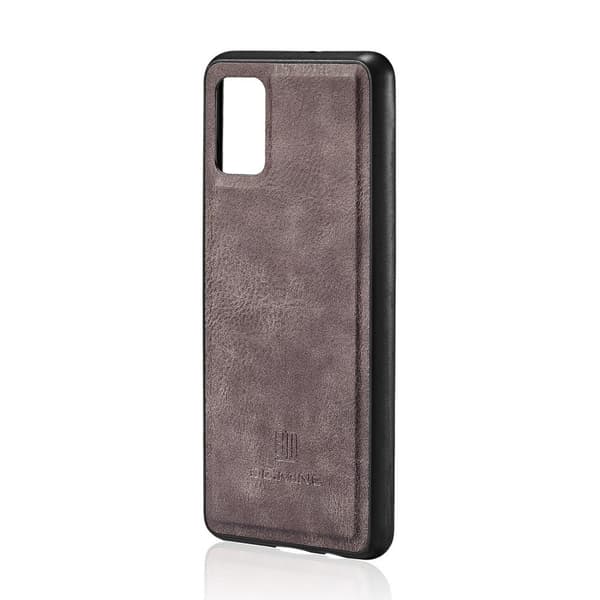 DG.MING Samsung Galaxy A71 Split Läder Plånboksfodral - Grå