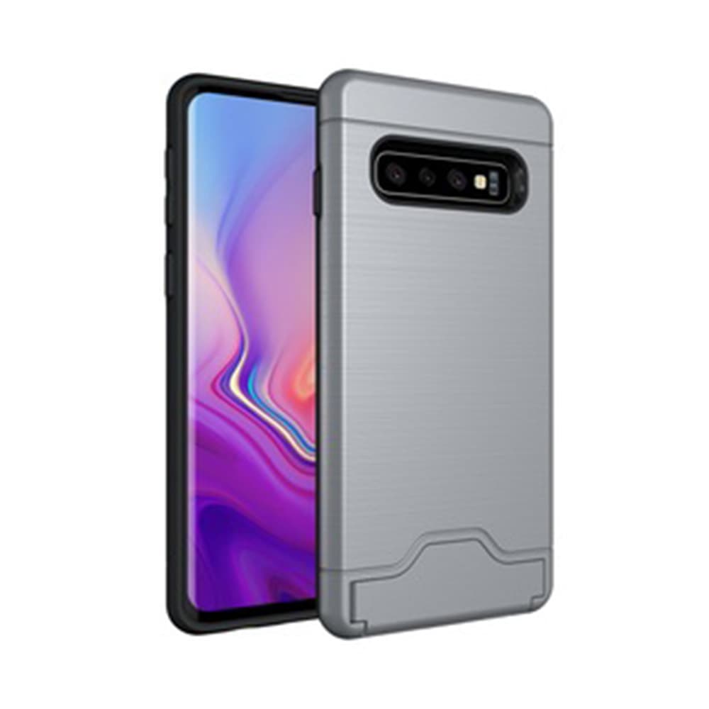 Elegant Smart Skal med Kortfack - Samsung Galaxy S10 Plus