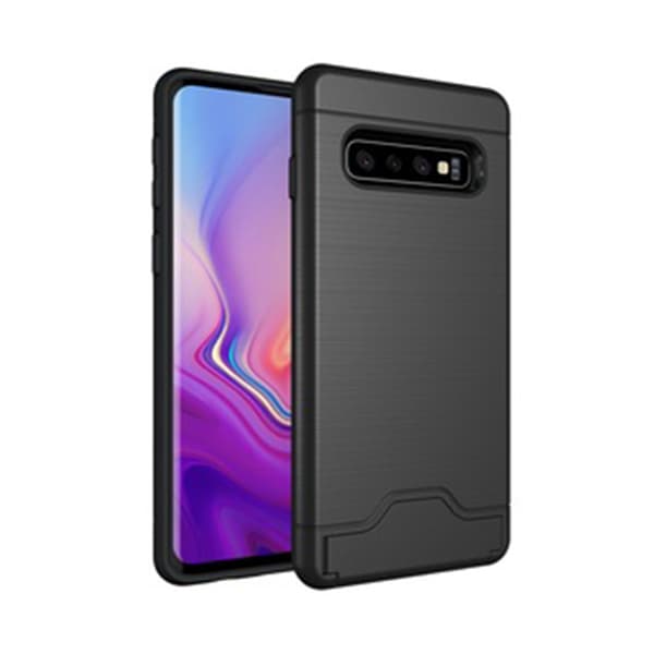 Elegant Smart Skal med Kortfack - Samsung Galaxy S10 Plus