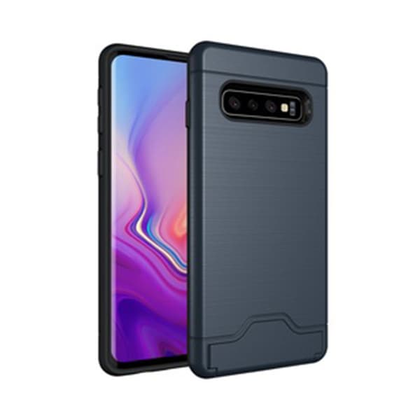 Elegant Smart Skal med Kortfack - Samsung Galaxy S10 Plus