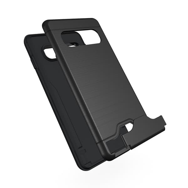 Elegant Smart Skal med Kortfack - Samsung Galaxy S10 Plus