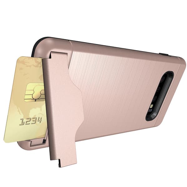 Elegant Smart Skal med Kortfack - Samsung Galaxy S10 Plus