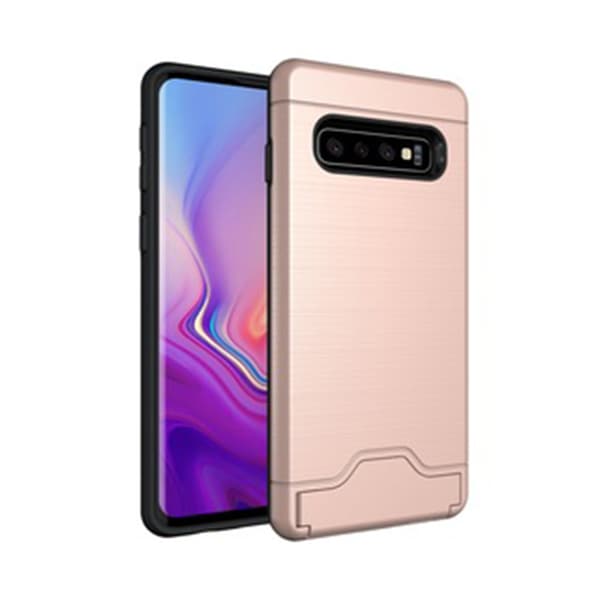 Elegant Smart Skal med Kortfack - Samsung Galaxy S10 Plus