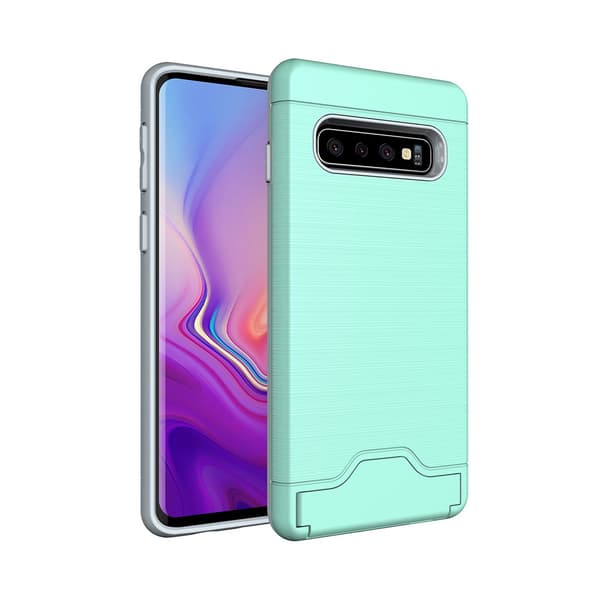 Elegant Smart Skal med Kortfack - Samsung Galaxy S10 Plus