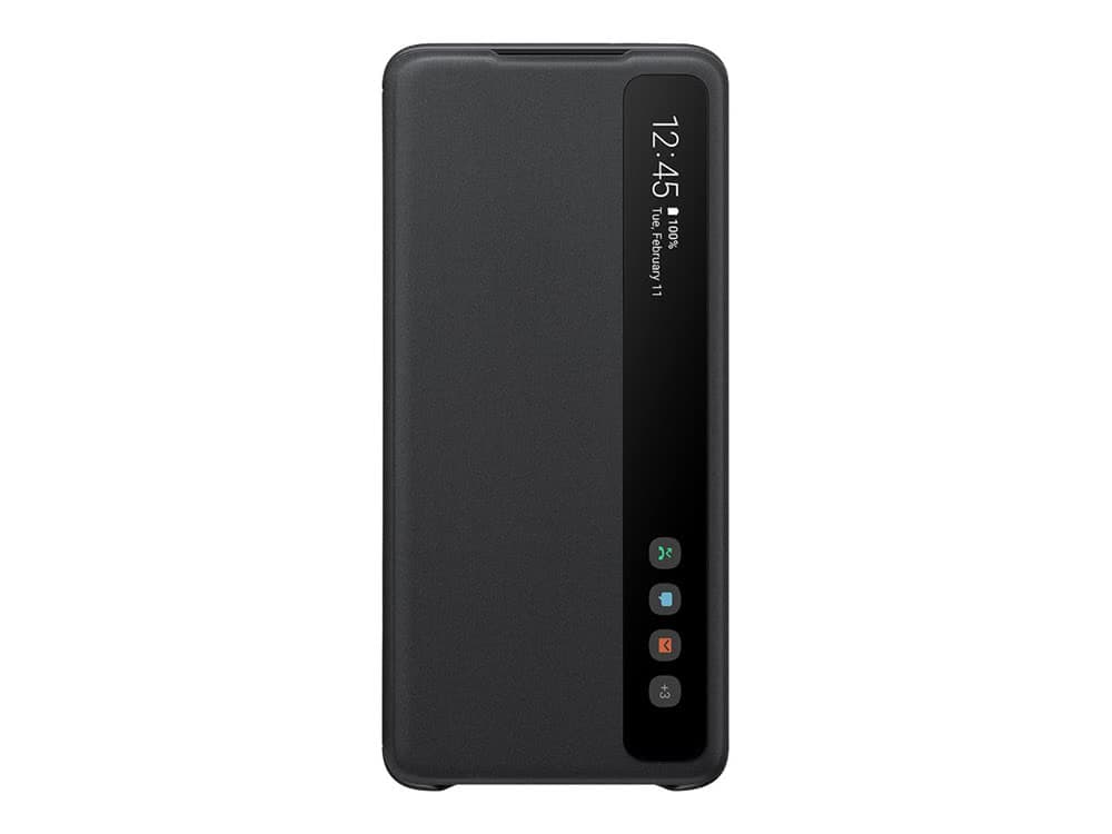 Original Galaxy S20 Plus Suojakotelo Smart Clear View Cover Musta