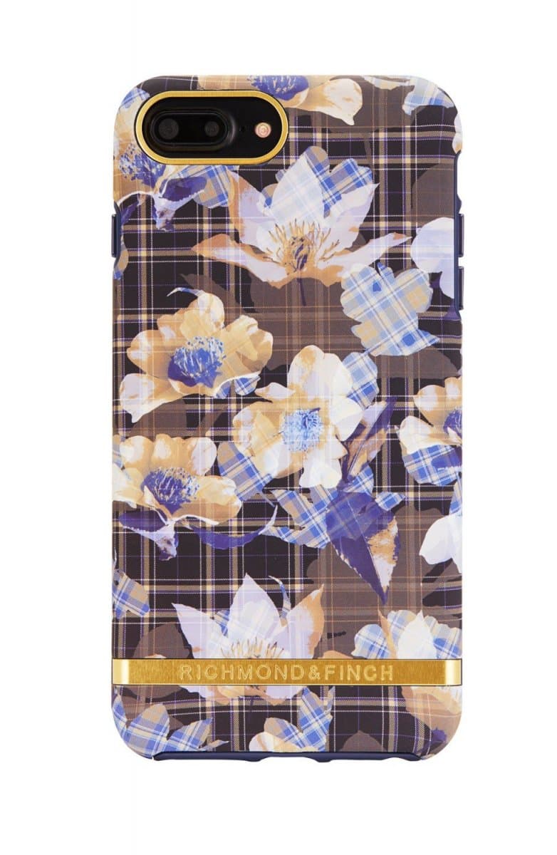 Richmond & Finch skal för iPhone 6/6S/7/8 Plus, Blommigt Rutigt